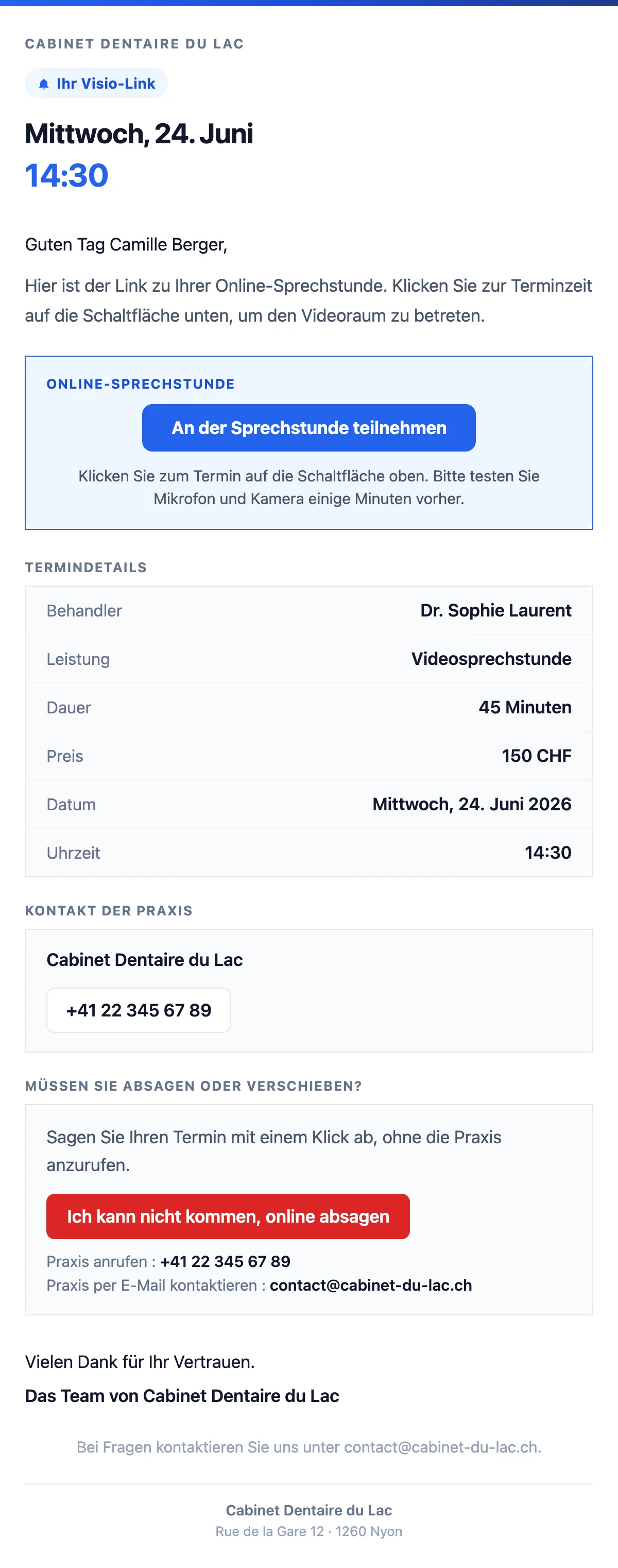Link zur Videosprechstunde