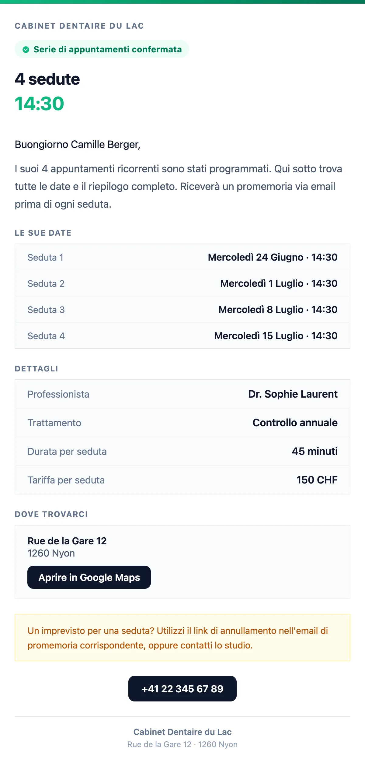 Serie di appuntamenti